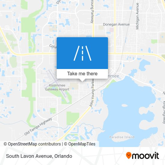 South Lavon Avenue map