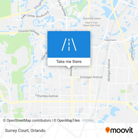 Surrey Court map