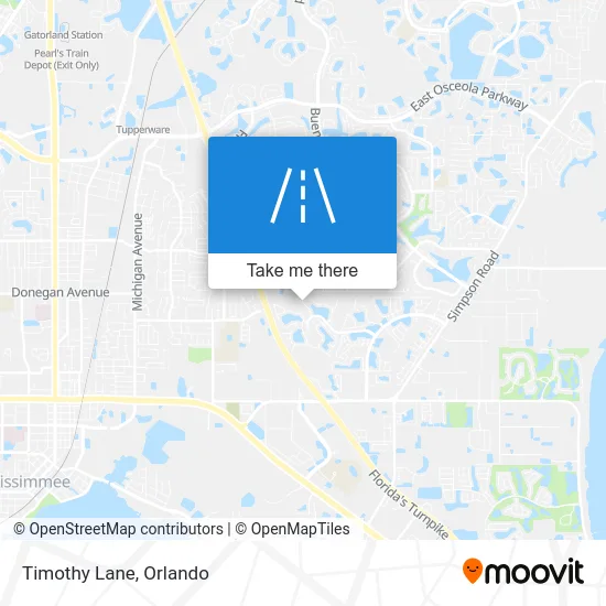 Timothy Lane map