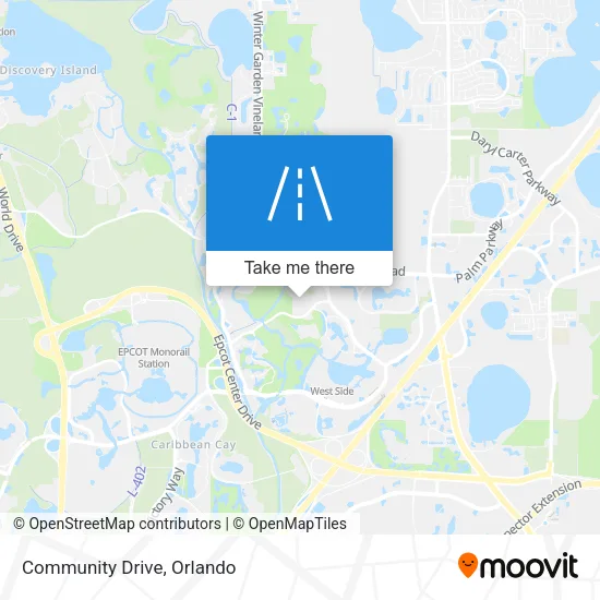 Community Drive map