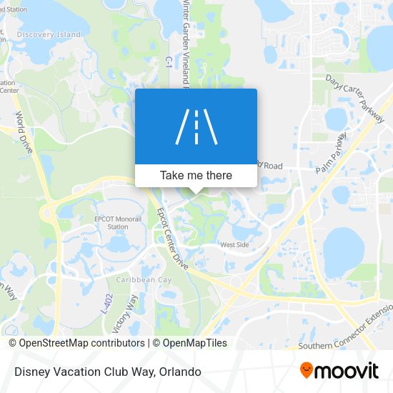 Mapa de Disney Vacation Club Way