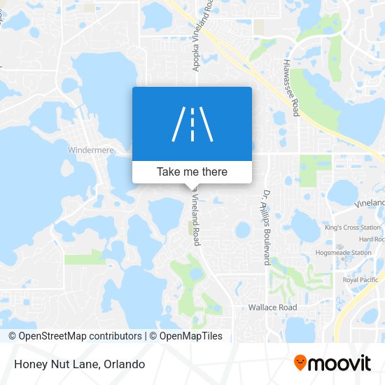 Mapa de Honey Nut Lane