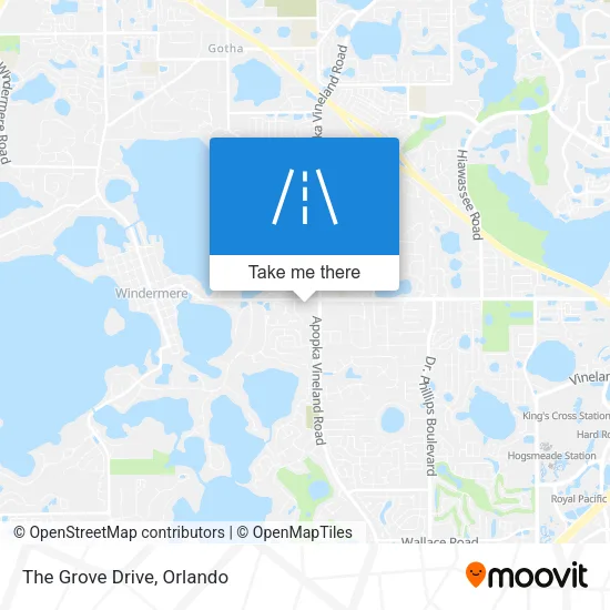 The Grove Drive map