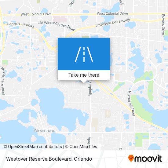 Westover Reserve Boulevard map