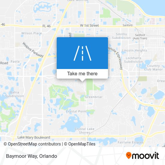 Mapa de Baymoor Way