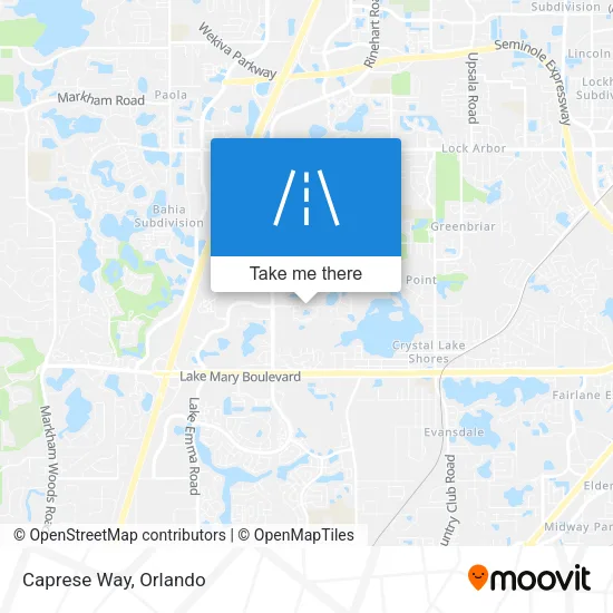 Caprese Way map