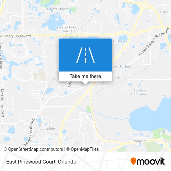 Mapa de East Pinewood Court