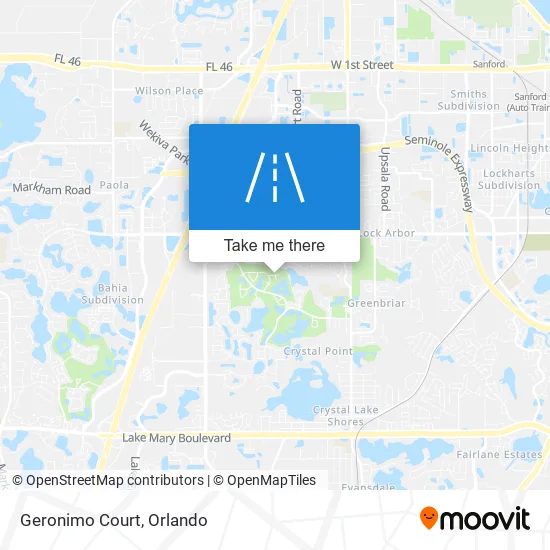 Geronimo Court map