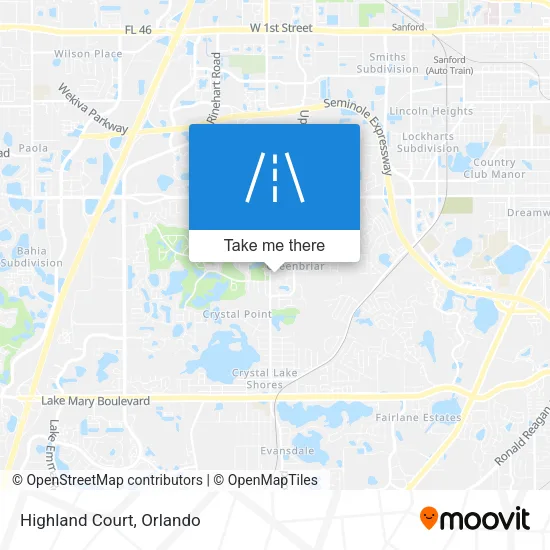 Highland Court map
