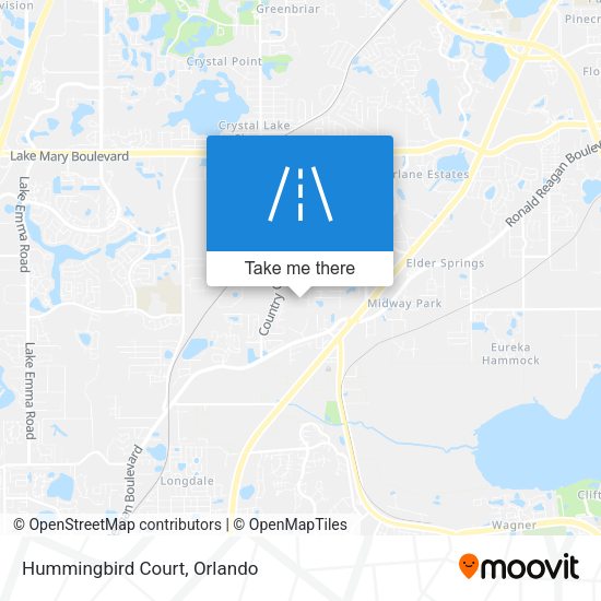 Mapa de Hummingbird Court