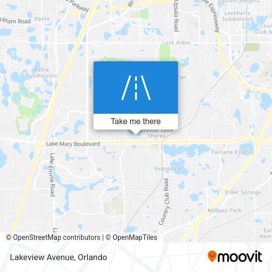 Mapa de Lakeview Avenue