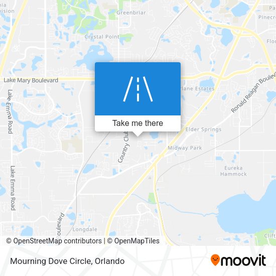 Mourning Dove Circle map