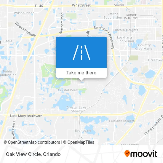 Mapa de Oak View Circle