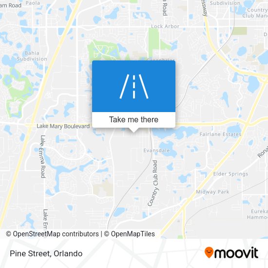 Mapa de Pine Street