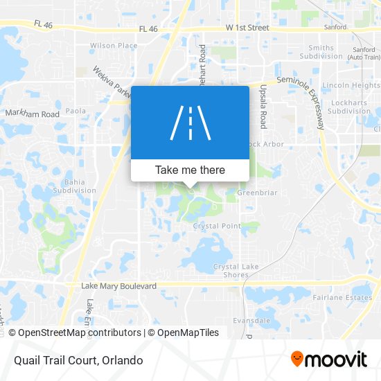 Quail Trail Court map