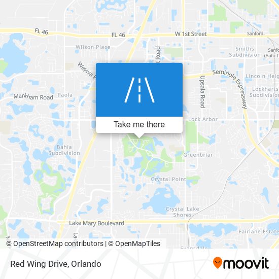 Mapa de Red Wing Drive