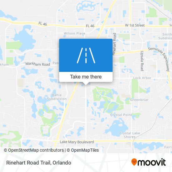 Rinehart Road Trail map