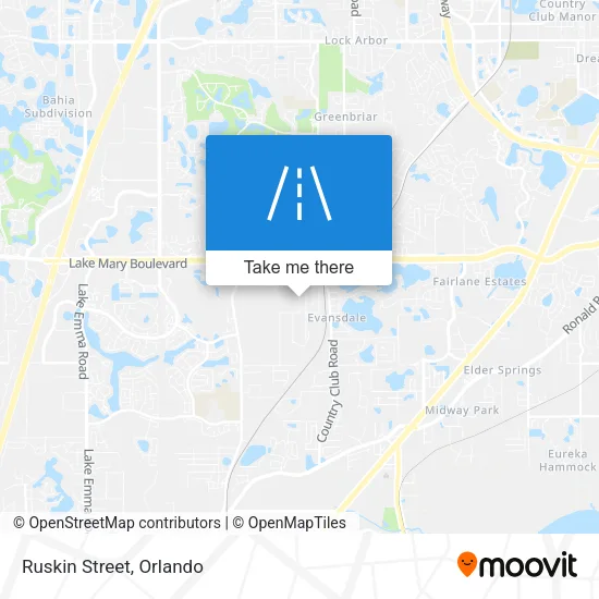 Ruskin Street map