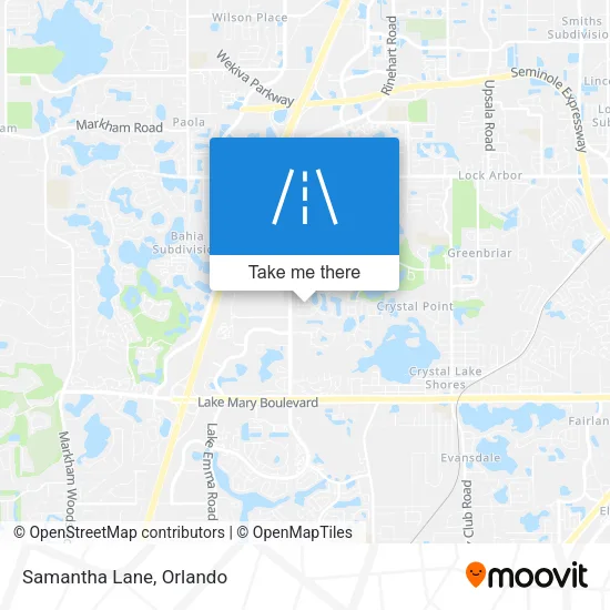 Samantha Lane map