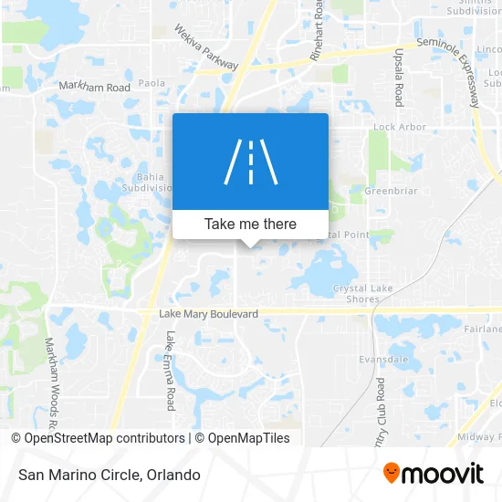 San Marino Circle map