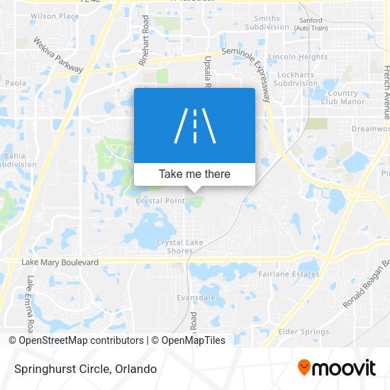 Mapa de Springhurst Circle