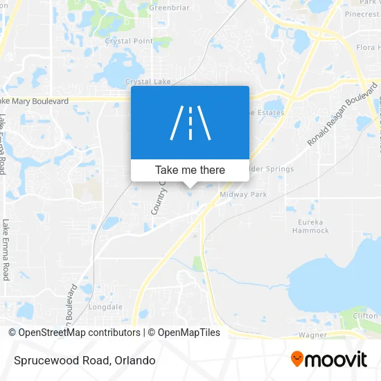 Sprucewood Road map