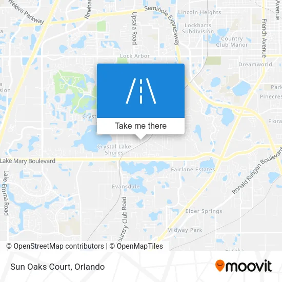 Sun Oaks Court map