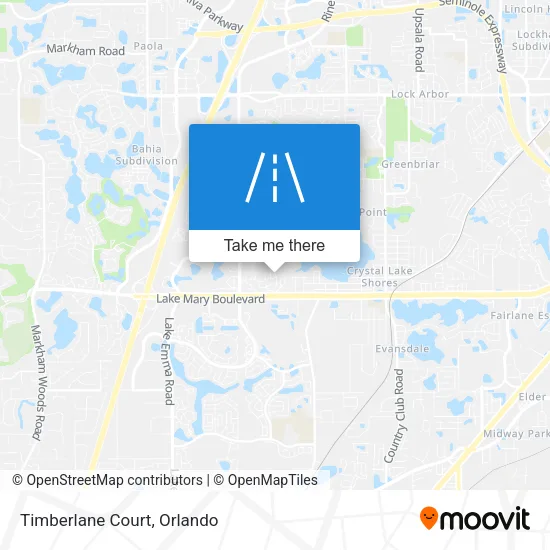 Timberlane Court map