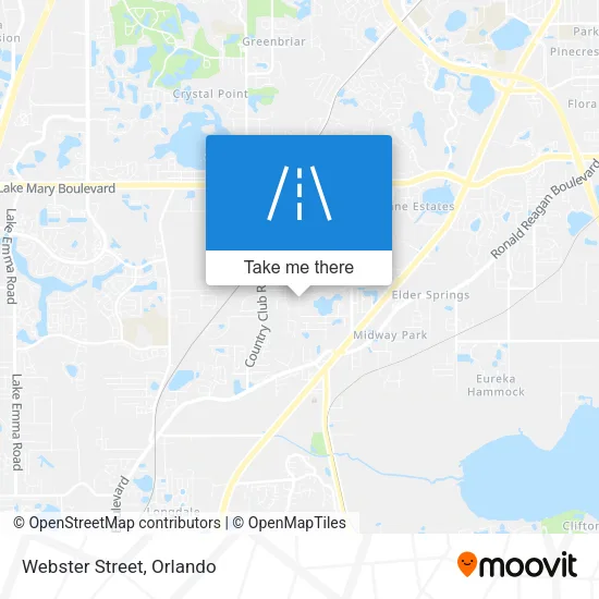 Webster Street map