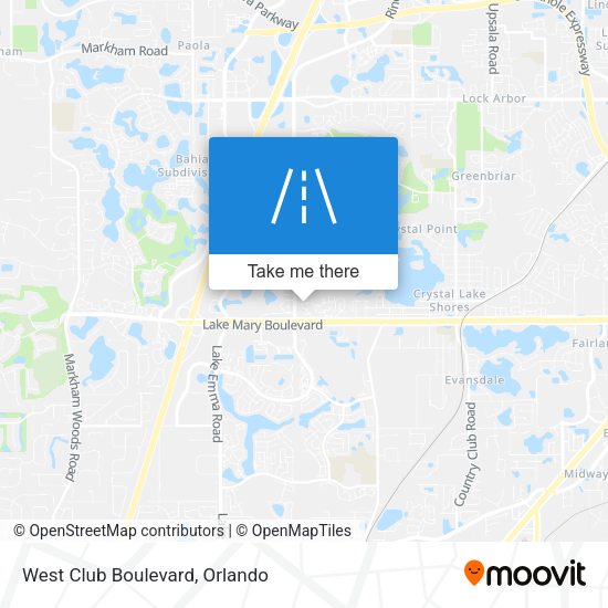 Mapa de West Club Boulevard