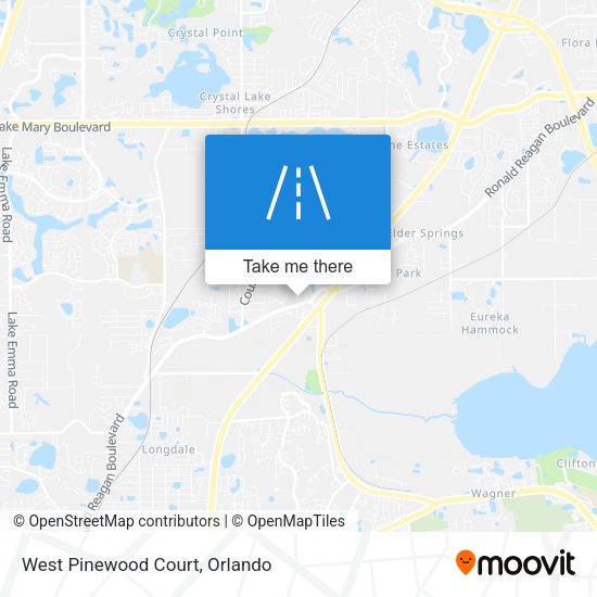 Mapa de West Pinewood Court