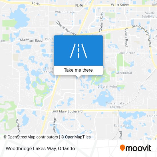 Mapa de Woodbridge Lakes Way