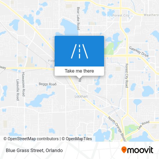 Mapa de Blue Grass Street