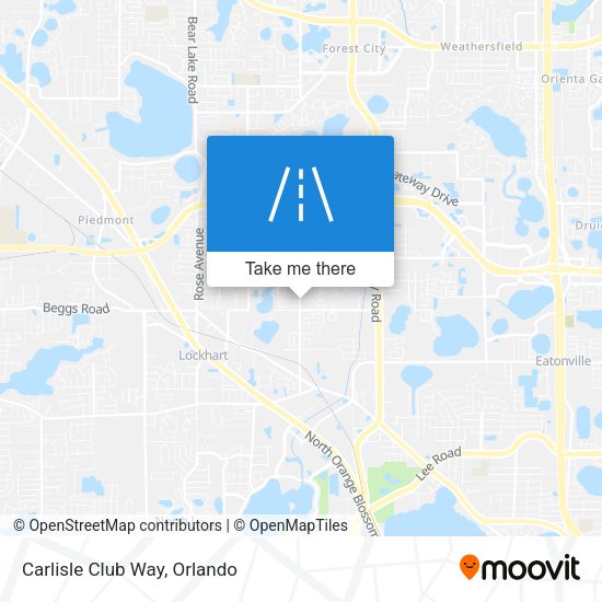 Mapa de Carlisle Club Way