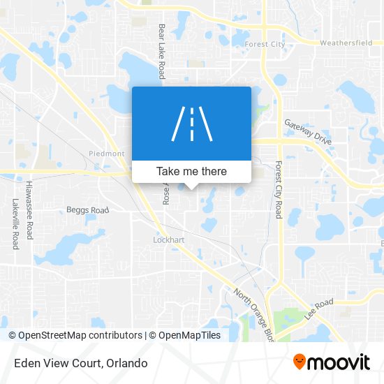 Eden View Court map