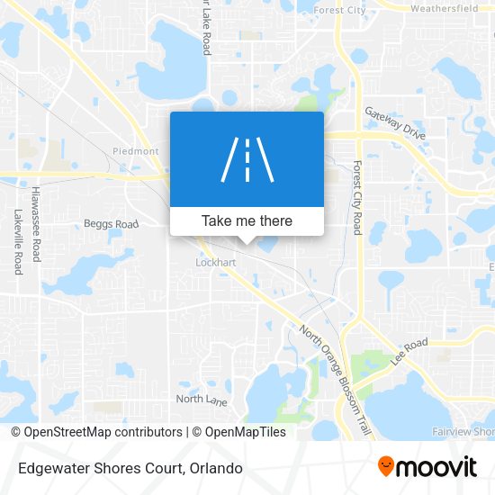 Edgewater Shores Court map