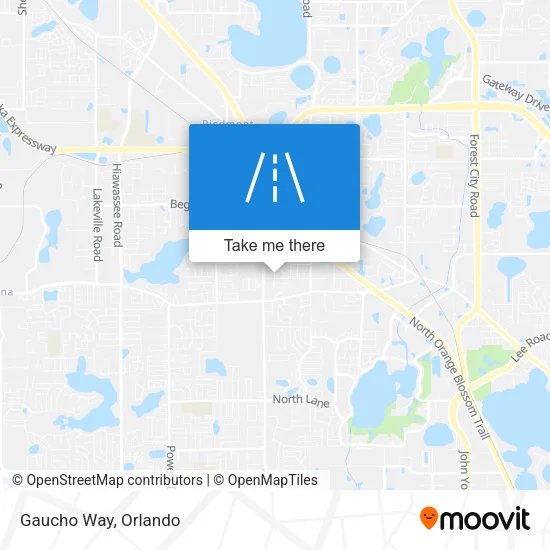 Gaucho Way map
