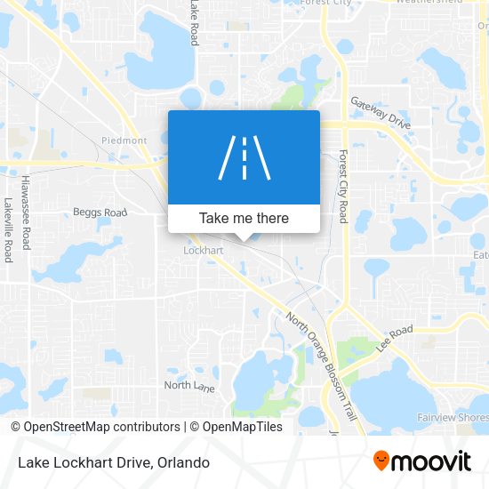 Lake Lockhart Drive map
