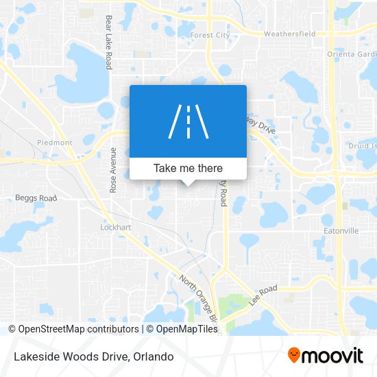 Lakeside Woods Drive map