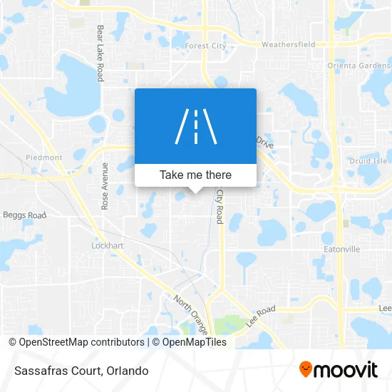 Sassafras Court map