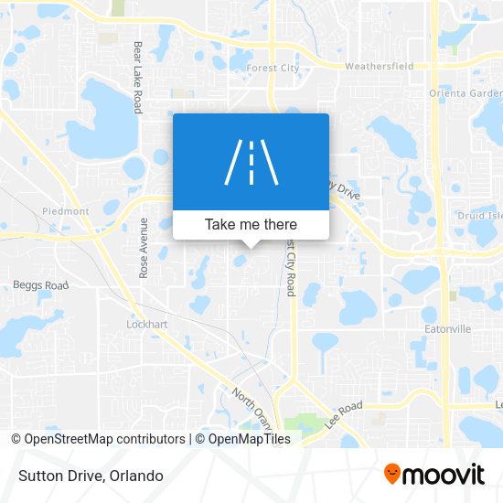 Mapa de Sutton Drive