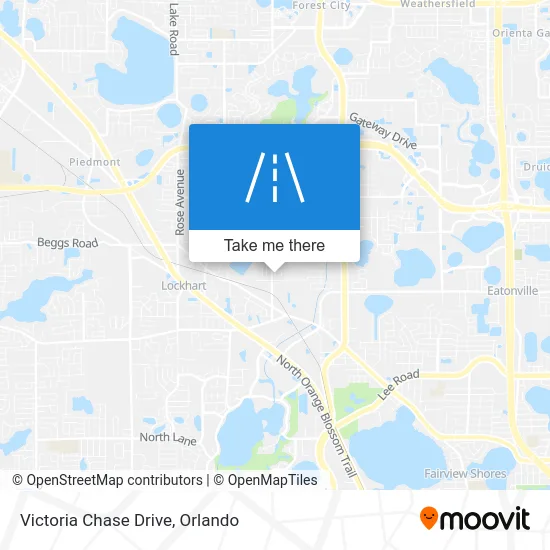 Victoria Chase Drive map