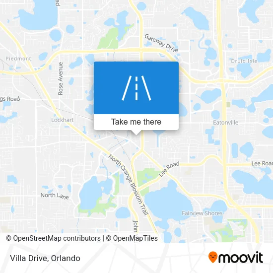 Villa Drive map