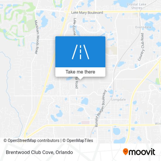 Brentwood Club Cove map