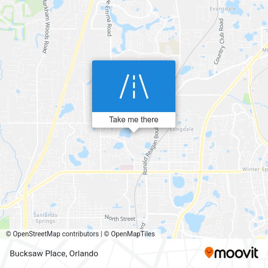 Bucksaw Place map