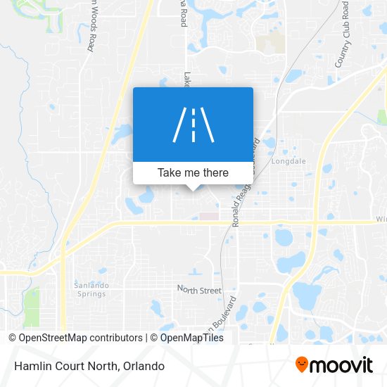 Mapa de Hamlin Court North