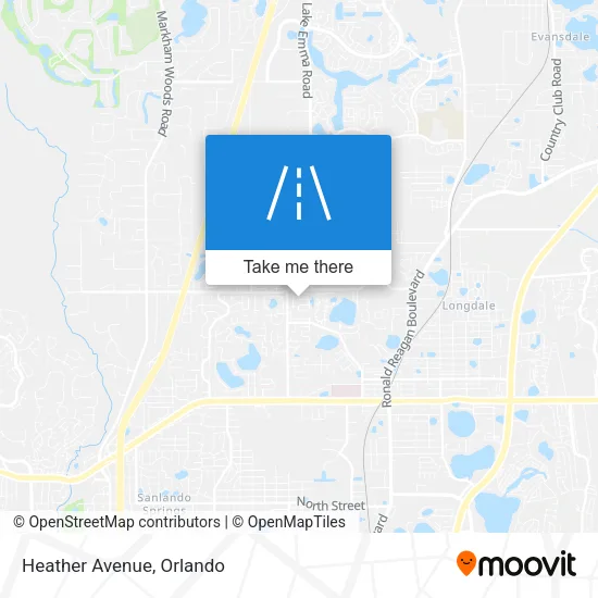 Heather Avenue map