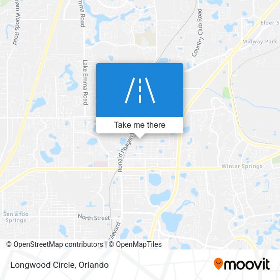 Longwood Circle map