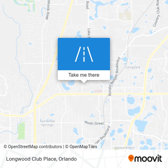 Longwood Club Place map