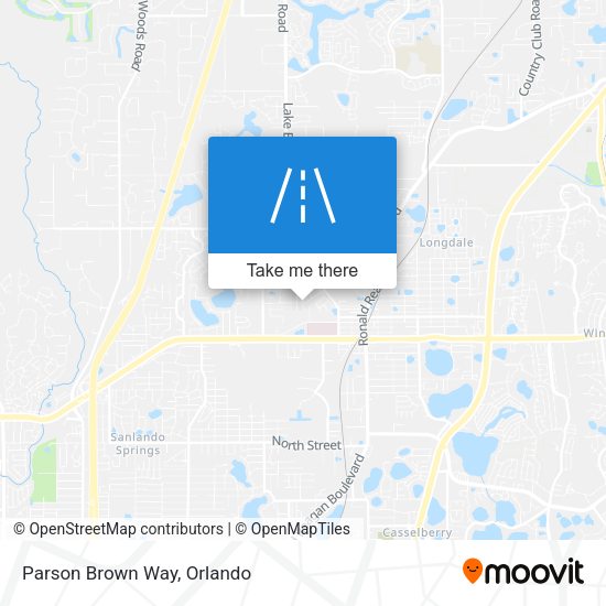 Mapa de Parson Brown Way